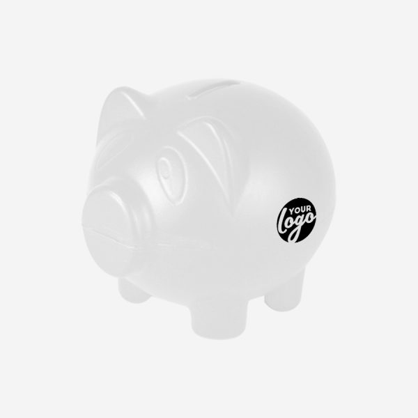 Ref 766 Money Box Piggy WHITE