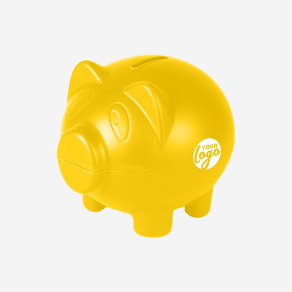 Ref 766 Money Box Piggy YELLOW
