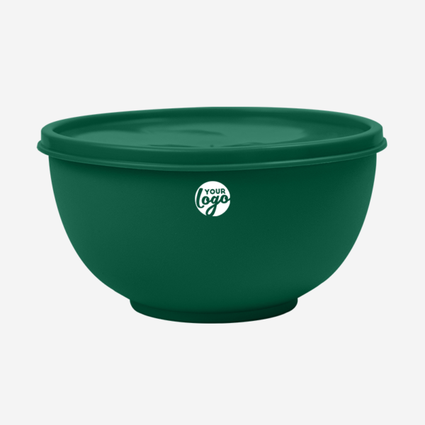 Miso Plastic Bowl 12 MISO PLASTIC BOWL WITH LID IN BOTTLE GREEN