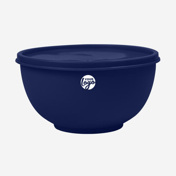 Miso Plastic Bowl 9 MISO PLASTIC BOWL WITH LID IN NAVY BLUE