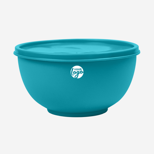 Miso Plastic Bowl 13 MISO PLASTIC BOWL WITH LID IN TURQUOISE