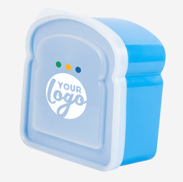 Lumo Club Sandwich Slice Shape Lunchbox 7 SANDWHICH LUNCHBOX IN CYAN