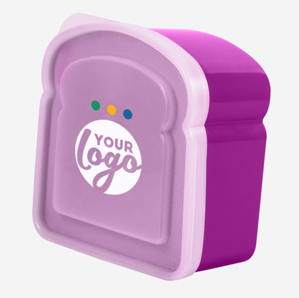Lumo Club Sandwich Slice Shape Lunchbox 16 SANDWHICH LUNCHBOX IN PURPLE