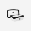 SMALL PLASTIC CONTAINER IN BLACK