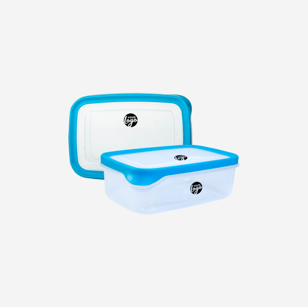 SMALL PLASTIC CONTAINER IN CYAN