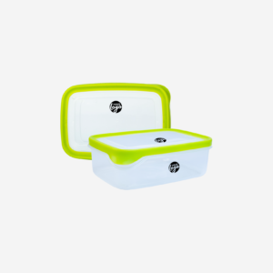 SMALL PLASTIC CONTAINER IN LIME GREEN