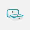 SMALL PLASTIC CONTAINER IN TURQUOISE