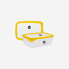 SMALL PLASTIC CONTAINER IN YELLOW