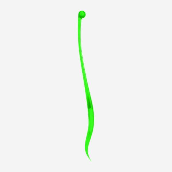 REF 435 STANDARD SWIZZLE STICK FEMALE FORM DIVA LIME NEON GREEN