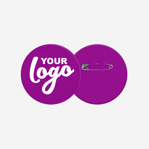 Ref. 104 Round Button Badge 55mm Grape