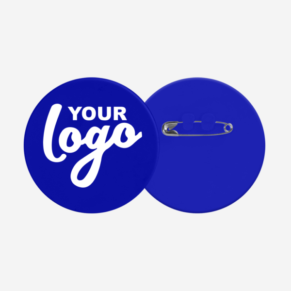 Ref. 106 Round Button Badge 70mm Royal Blue
