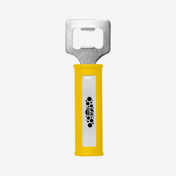 REF BO9 HANDLE BOTTLE OPENER DOMED YELLOW