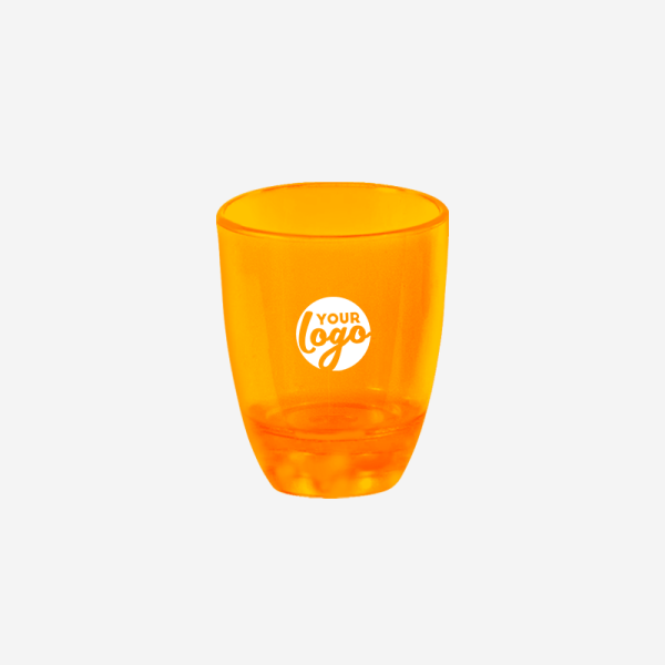 Ref 413 Shot Glasses 25ml Clear Orange