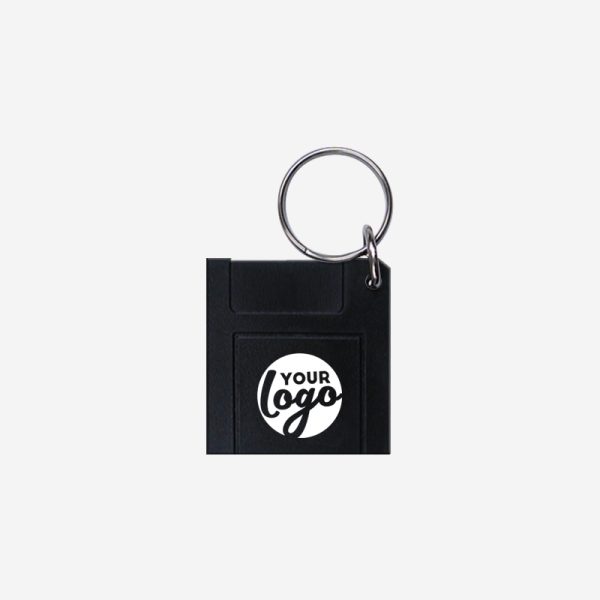 CK29 Floppy Disc Shape Keyring Black Pad