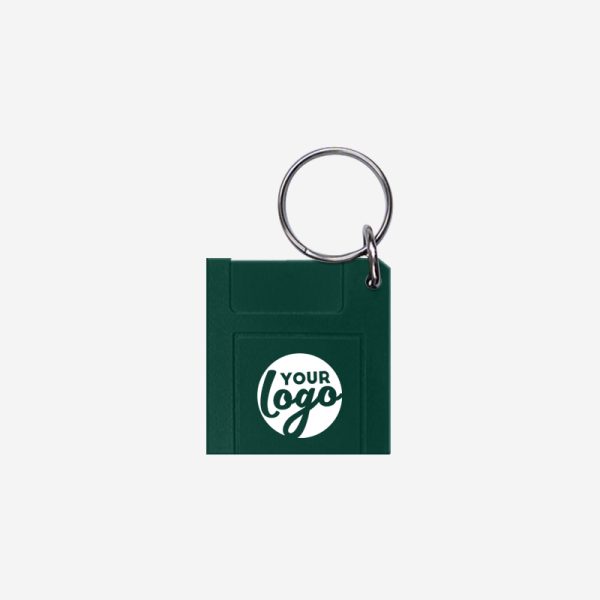 CK29 Floppy Disc Shape Keyring Bottle Green Pad