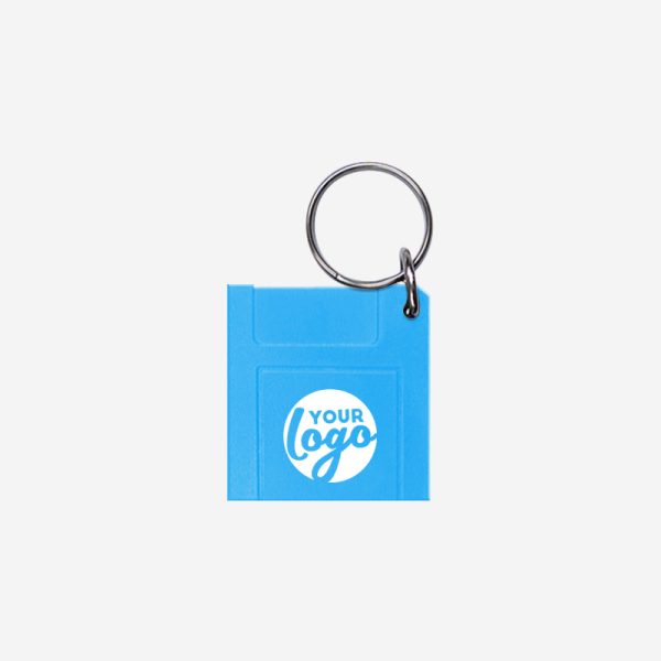CK29 Floppy Disc Shape Keyring Cyan Pad