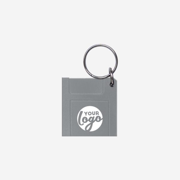 CK29 Floppy Disc Shape Keyring Grey Pad