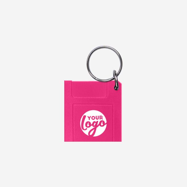 CK29 Floppy Disc Shape Keyring Magenta Pad