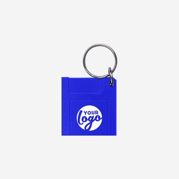 CK29 Floppy Disc Shape Keyring Royal Blue Pad