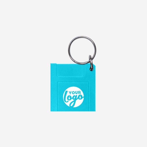 CK29 Floppy Disc Shape Keyring Turquoise Pad