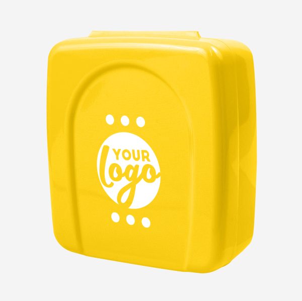 REF 1229 DAGWOOD SOLID PAD PRINT LUNCHBOX YELLOW