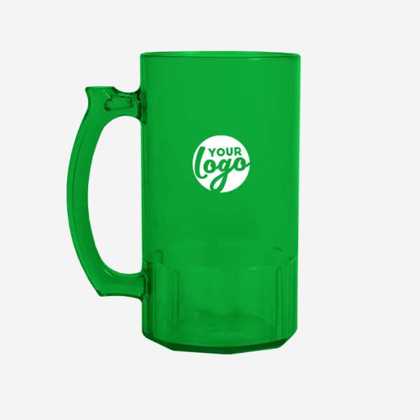 REF 493PS LUMO BEER MUG 500ML PS EMERALD GREEN