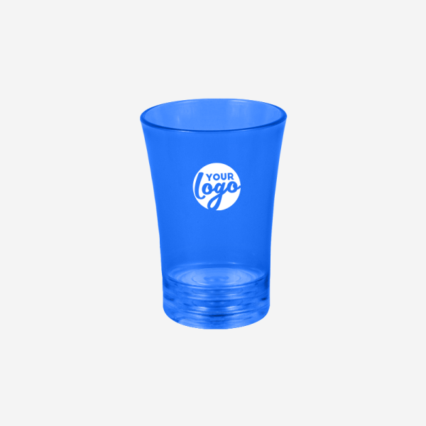 Ref 797 Shot Glasses 50ml – Clear Lumo Blue