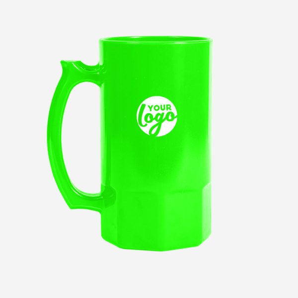 Ref. 493PP Lumo Beer Mug 500ML SOLID LIME NEON GREEN 1