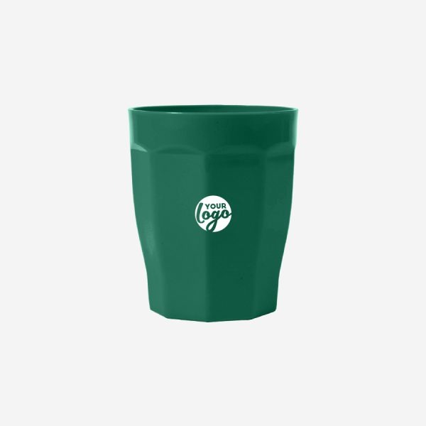 Tulip Tumbler 200ml - Solid 12 SMALL PLASTIC CUP PP BOTTLE GREEN