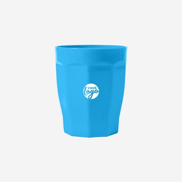Tulip Tumbler 200ml - Solid 1 SMALL PLASTIC CUP PP CYAN
