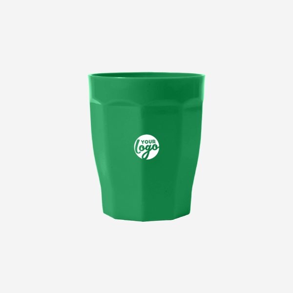 Tulip Tumbler 200ml - Solid 11 SMALL PLASTIC CUP PP EMERALD GREEN