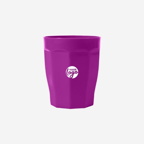 Tulip Tumbler 200ml - Solid 16 SMALL PLASTIC CUP PP GRAPE