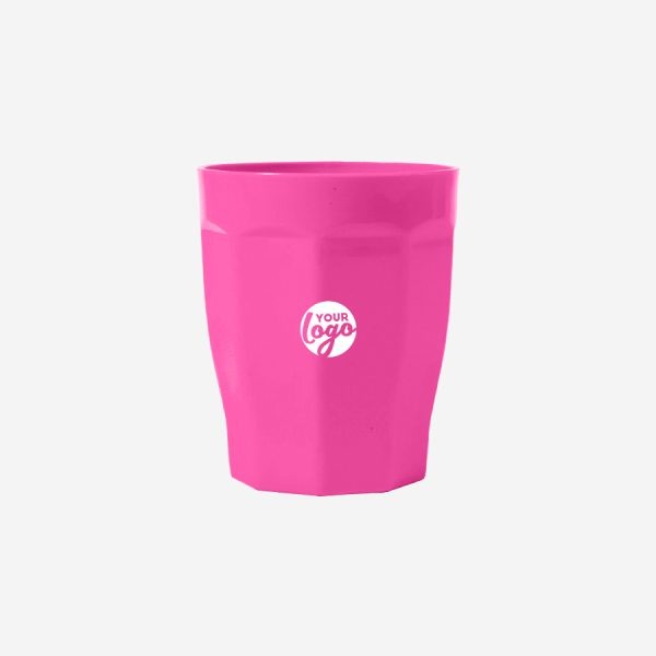 Tulip Tumbler 200ml - Solid 6 SMALL PLASTIC CUP PP MAGENTA