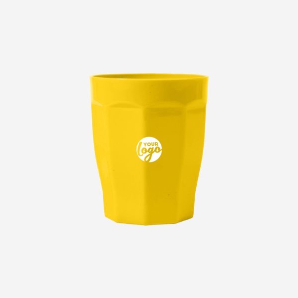Tulip Tumbler 200ml - Solid 14 SMALL PLASTIC CUP PP YELLOW