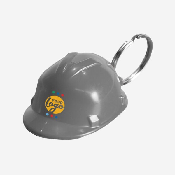 Key Ring Hard Hat Grey