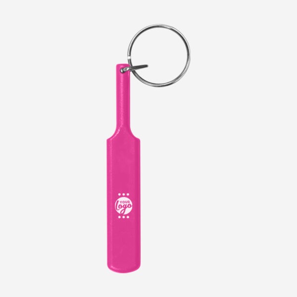 REF CK35 3D CRICKET BAT KEYRING MAGENTA