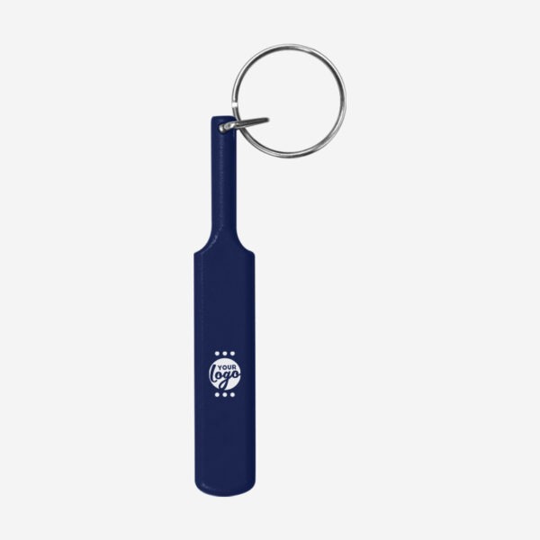 REF CK35 3D CRICKET BAT KEYRING NAVY BLUE