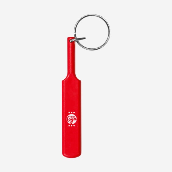 REF CK35 3D CRICKET BAT KEYRING RED
