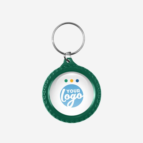 CK54 Tyre Keyring 12 REF CK55 DOMED TYRE KEYRING BOTTLE GREEN 1