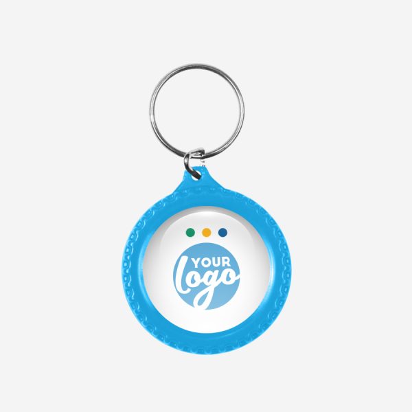 CK54 Tyre Keyring 7 REF CK55 DOMED TYRE KEYRING CYAN 1