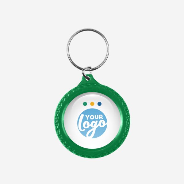 CK54 Tyre Keyring 11 REF CK55 DOMED TYRE KEYRING EMERALD GREEN 1