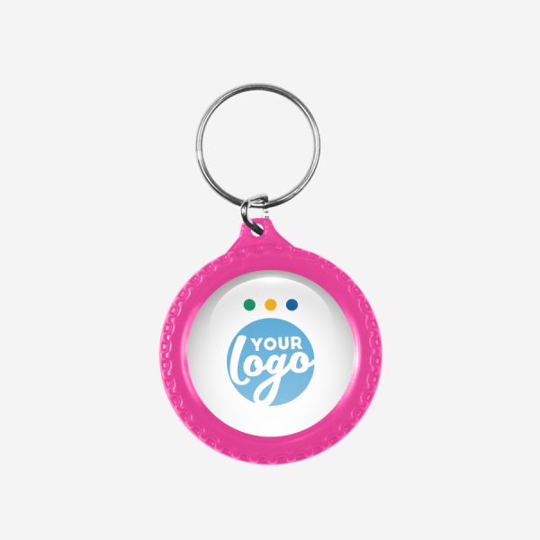 CK54 Tyre Keyring 6 REF CK55 DOMED TYRE KEYRING MAGENTA 1