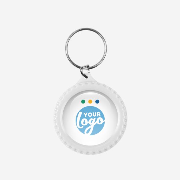 CK54 Tyre Keyring 3 REF CK55 DOMED TYRE KEYRING WHITE 1