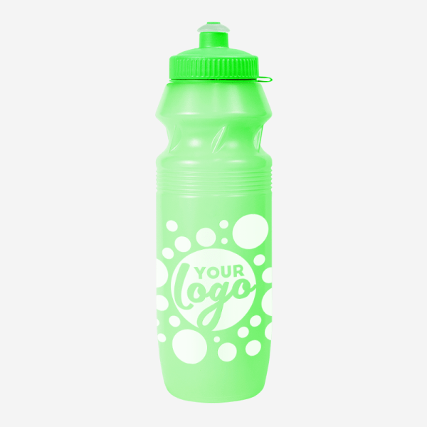 BUDGET SP11 WATER BOTTLE SILK CLEAR LIME GREEN