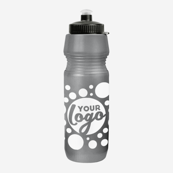 Sportec 12 - 750ml Sports Bottle 17 BUDGET SP12 WATER BOTTLE SILK CLEAR CHARCOAL