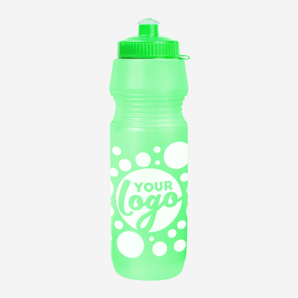 Sportec 12 - 750ml Sports Bottle 22 BUDGET SP12 WATER BOTTLE SILK CLEAR NEON GREEN