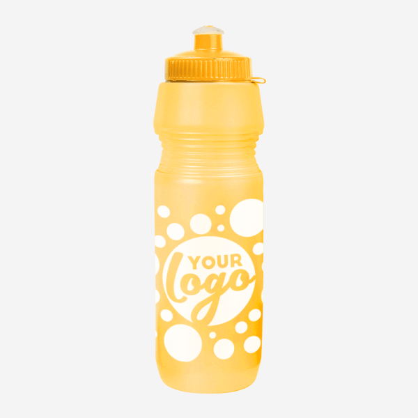 Sportec 12 - 750ml Sports Bottle 26 BUDGET SP12 WATER BOTTLE SILK CLEAR NEON ORANGE