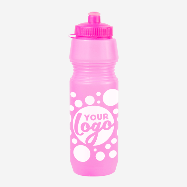 Sportec 12 - 750ml Sports Bottle 20 BUDGET SP12 WATER BOTTLE SILK CLEAR NEON PINK