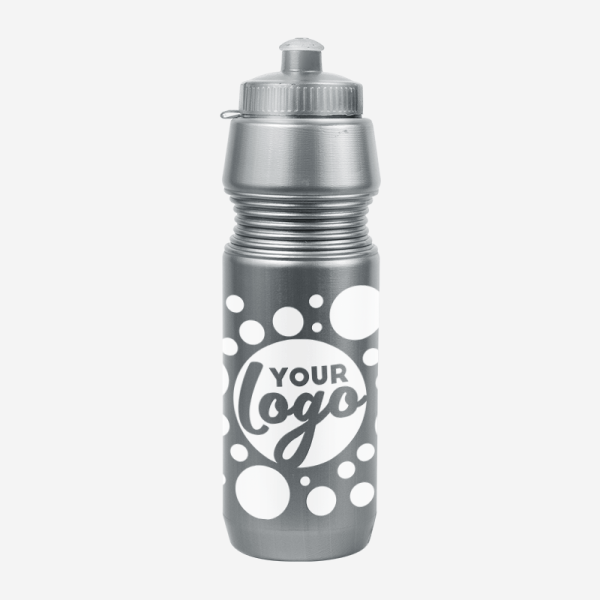Sportec 12 - 750ml Sports Bottle 28 BUDGET SP12 WATER BOTTLE SILK METALLIC SILVER