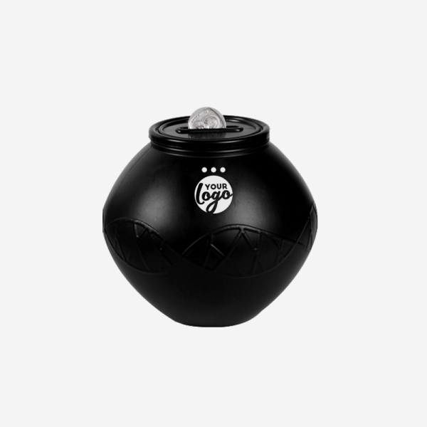 Calabash Shaped Moneybox 2 CALABASH SHAPED MONEY BOX Black